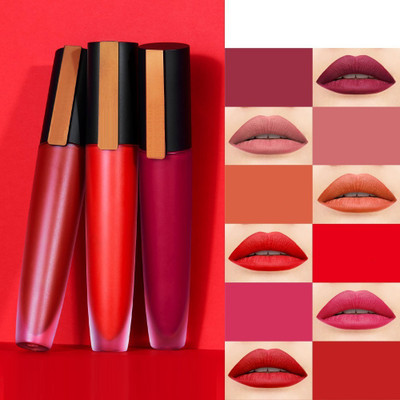 MYEONG Liquid Format with Matte Finish And Lightweight Feel Lipstick(Multicolor, 18 ml)