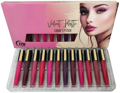 YAWI Liquid matte kiss proof and long lasting lipstick(Multicolor, 72 ml)