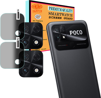 DAFFIN Back Camera Lens Glass Protector for POCO C40(Pack of: 2)