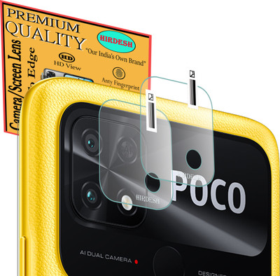 HIRDESH Back Camera Lens Glass Protector for POCO C40(Pack of: 2)