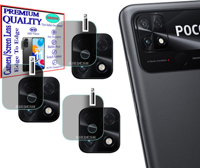 HIRDESH Back Camera Lens Glass Protector for POCO C40(Pack of: 3)