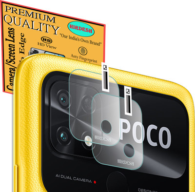 HIRDESH Back Camera Lens Glass Protector for POCO C40(Pack of: 2)