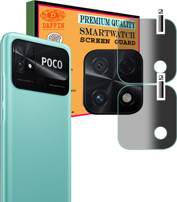 DAFFIN Back Camera Lens Glass Protector for POCO C40(Pack of: 2)