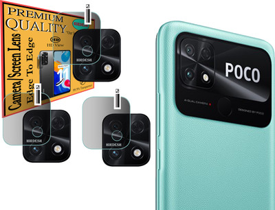 HIRDESH Back Camera Lens Glass Protector for POCO C40(Pack of: 3)