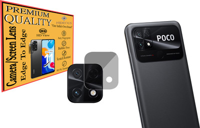 HIDEOUS Back Camera Lens Glass Protector for POCO C40(Pack of: 1)