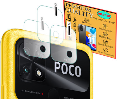 HIRDESH Back Camera Lens Glass Protector for POCO C40(Pack of: 3)