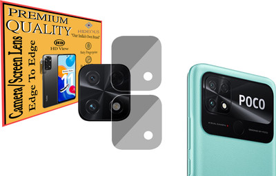 HIDEOUS Back Camera Lens Glass Protector for POCO C40(Pack of: 2)