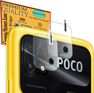 HIRDESH Back Camera Lens Glass Protector for POCO C40(Pack of: 2)