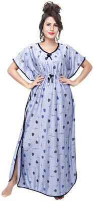 G4Girl Women Nighty(Blue)