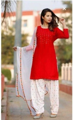 LAXTAN Women Kurta Patiala Dupatta Set