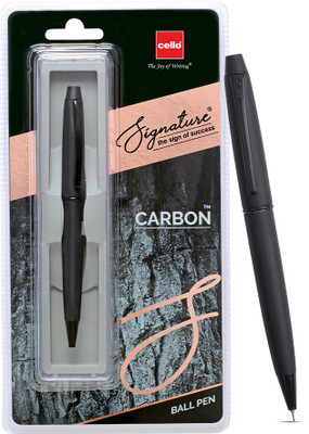 Cello Signature Carbon | The Perfect Father's Day Gift Ball Pen(Ink Color - Blue)