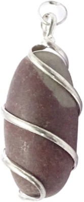 numeroastro Narmada Shivling Silver Pendant Stone Pendant