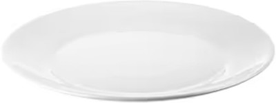 IKEA Kitchen & Dining, Tempered Opal Glass Classic Plates (25cm) Pack of 6pc Dinner Plate(Pack of 6, Microwave Safe)