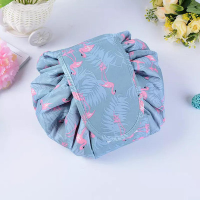 Grilazza Waterproof Mackup Portable Travel Toiletry Lazy Pouch For Girl And Women Cosmetic Bag