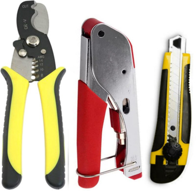 ADAWAT Heavy duty cable and wire cutter Hand Tool Kit(3 Tools)