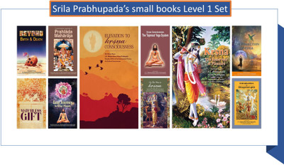 Srila Prabhupada's Small Books Level 1 Set (On The Way To Krishna, Krishna Consciousness - The Matchless Gift, Elevation To Krishna Consciousness, Krishna The Reservoir Of Pleasure, Perfection Of Yoga, Krishna Consciousness - Topmost Yoga, Easy Journey To Other Planets, Beyond Birth And Death, Teach Srila Prabhupada's Small Books Level 1 Set (On The Way To Krishna, Krishna Consciousness - The Matchless Gift, Elevation To Krishna Consciousness, Krishna The Reservoir Of Pleasure, Perfection Of Yoga, Krishna Consciousness - Topmost Yoga, Easy Journey To Other Planets, Beyond Birth And Death, Teach