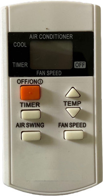 SHIELDGUARD AC Remote Control No. 418, Compatible for Air Conditioner (6 buttons) Panasonic Remote Controller(White)