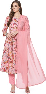 BIBA Embellished Kurta, Trouser/Pant & Dupatta Set