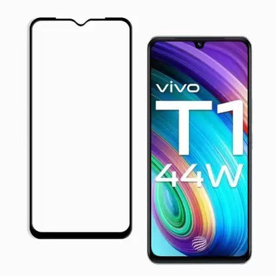 AB PRIME Edge To Edge Tempered Glass for vivo T1 44W(Pack of 1)