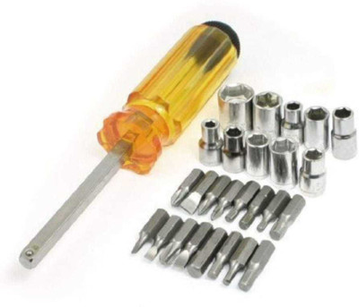 Dwiza Enterprise Heavy Duty Multipurpose Steel Alloy 28 Pieces in 1 Set Precision Multi Bit Combination Screwdriver Set(Pack of 28)