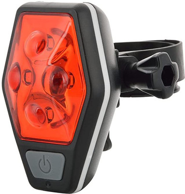 Hitman Bicycle Rechargeable Tail Light Krypton Wheel Reflectors(Black & Red)
