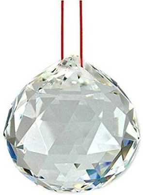 APNA KANHA Crystal Clear Hanging Ball/ Sun Catcher /Rainbow /FengShui Ball Decorative Showpiece  -  5 cm(Crystal, Clear)