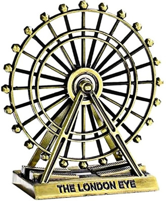 Shree Jee THE LONDON EYE WHEEL (COPPER , GOLDEN , SILVER ) Decorative Showpiece  -  9.5 cm(Metal, Gold)