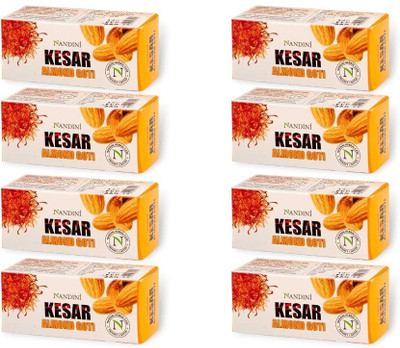 Nandini Kesar & Almond Goti Facial soap 25gm - Pack of 8(8 x 25 g)