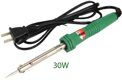 MALFAH ENTERPRISES Hanbon plastic handle external heating soldering iron 30W (round plug) 842030 30 W Simple(Pointed Tip)