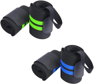 HMFURRYS FINEST Wrist Wrap, Support Support with Thumb Loops Wrist Support(Green, Blue)