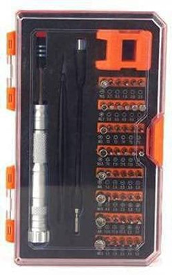 Flipco 52 in 1 Magnetic Driver Kit Universal 52 in 1 Magnetic Watchmaker Screwdriver Tool Magnetic Driver Kit Screwdriver Bit Set(Pack of 1)