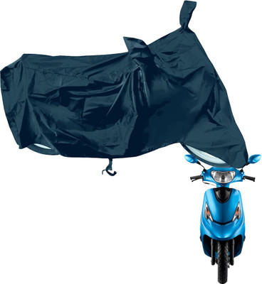 RiderShine Waterproof Two Wheeler Cover for TVS(Victor Premium, Black)