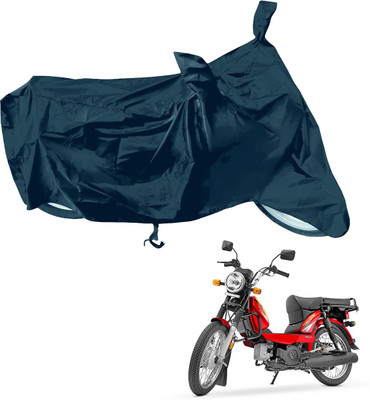RiderShine Waterproof Two Wheeler Cover for TVS(Victor Premium, Black)