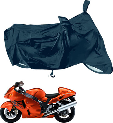 RiderShine Waterproof Two Wheeler Cover for Suzuki(GSX R1300 Hayabusa, Black)