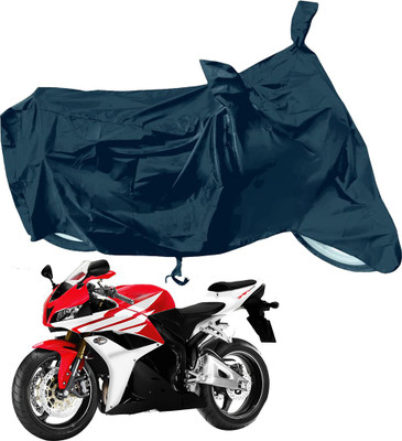 RiderShine Waterproof Two Wheeler Cover for Honda(CBR 600 RR, Black)