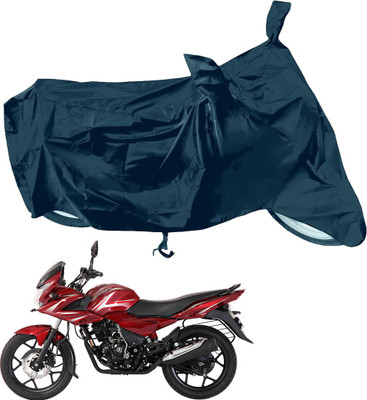 RiderShine Waterproof Two Wheeler Cover for Bajaj(Discover 150 f, Black)