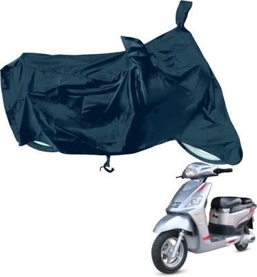 RiderShine Waterproof Two Wheeler Cover for Hero(Electric NYX e5, Black)