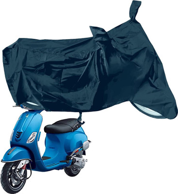 RiderShine Waterproof Two Wheeler Cover for Piaggio(Vespa SXL 125, Black)
