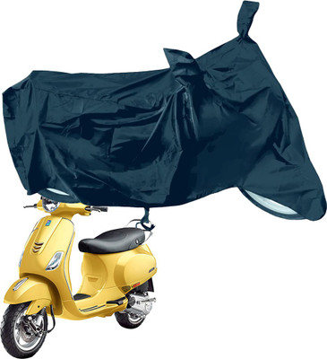 RiderShine Waterproof Two Wheeler Cover for Piaggio(Vespa VXL 150, Black)