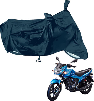 RiderShine Waterproof Two Wheeler Cover for TVS(Victor Premium, Black)