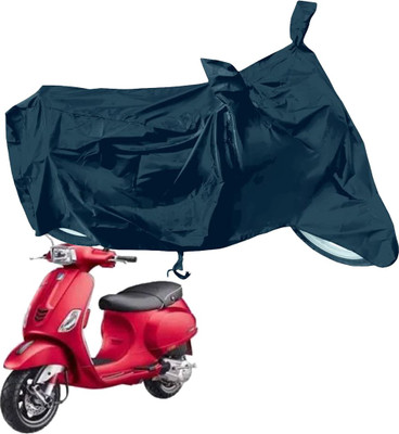 RiderShine Waterproof Two Wheeler Cover for Piaggio(Vespa SXL 150, Black)