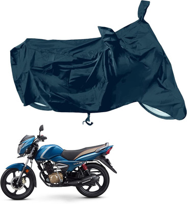 RiderShine Waterproof Two Wheeler Cover for TVS(Victor, Black)