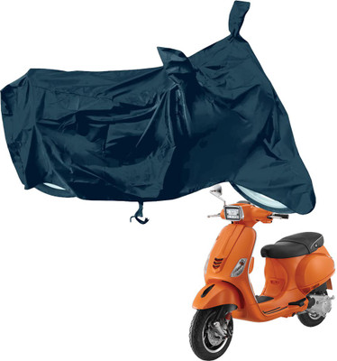 RiderShine Waterproof Two Wheeler Cover for Piaggio(Vespa SXL, Black)