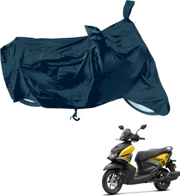 RiderShine Waterproof Two Wheeler Cover for Yamaha(Ray Z BS6, Black)