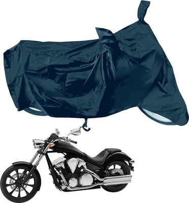 RiderShine Waterproof Two Wheeler Cover for Honda(VT 1300CX, Black)