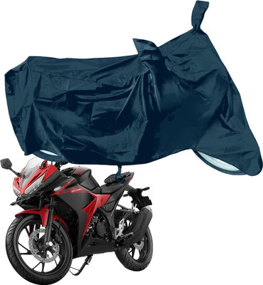 RiderShine Waterproof Two Wheeler Cover for Honda(CBR 150R, Black)