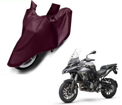 Selifaur Waterproof Two Wheeler Cover for DSK Benelli(TNT R, Brown)