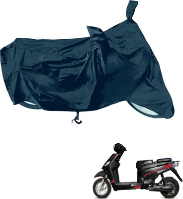 RiderShine Waterproof Two Wheeler Cover for Hero(Electric NYX e5 BS6, Black)
