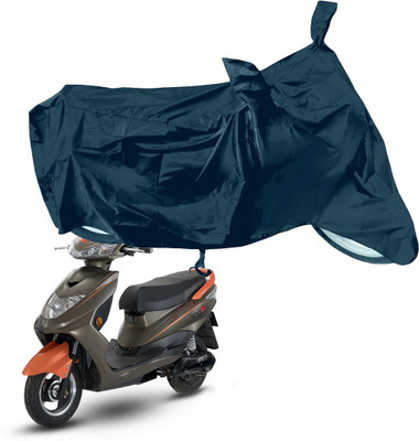 RiderShine Waterproof Two Wheeler Cover for Okinawa(Ridge Plus, Black)
