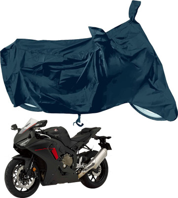 RiderShine Waterproof Two Wheeler Cover for Honda(CBR1000RR Fireblade, Black)
